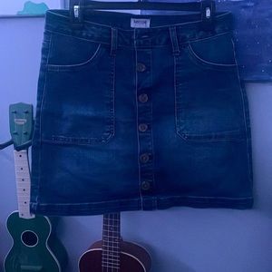 Button up Jean skirt, size 8,